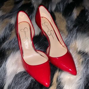 Jessica Simpson Red Pheona Heel Size 6.5